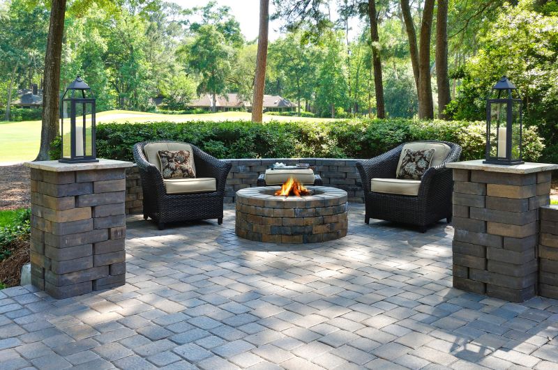 Pavers Around a Fire Pit