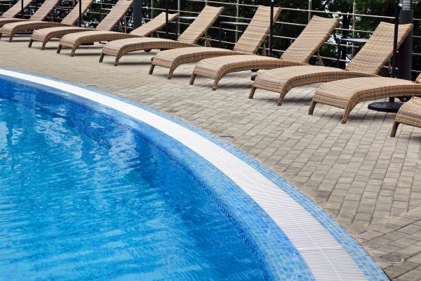 Poolside Hardscaping in Green Valley